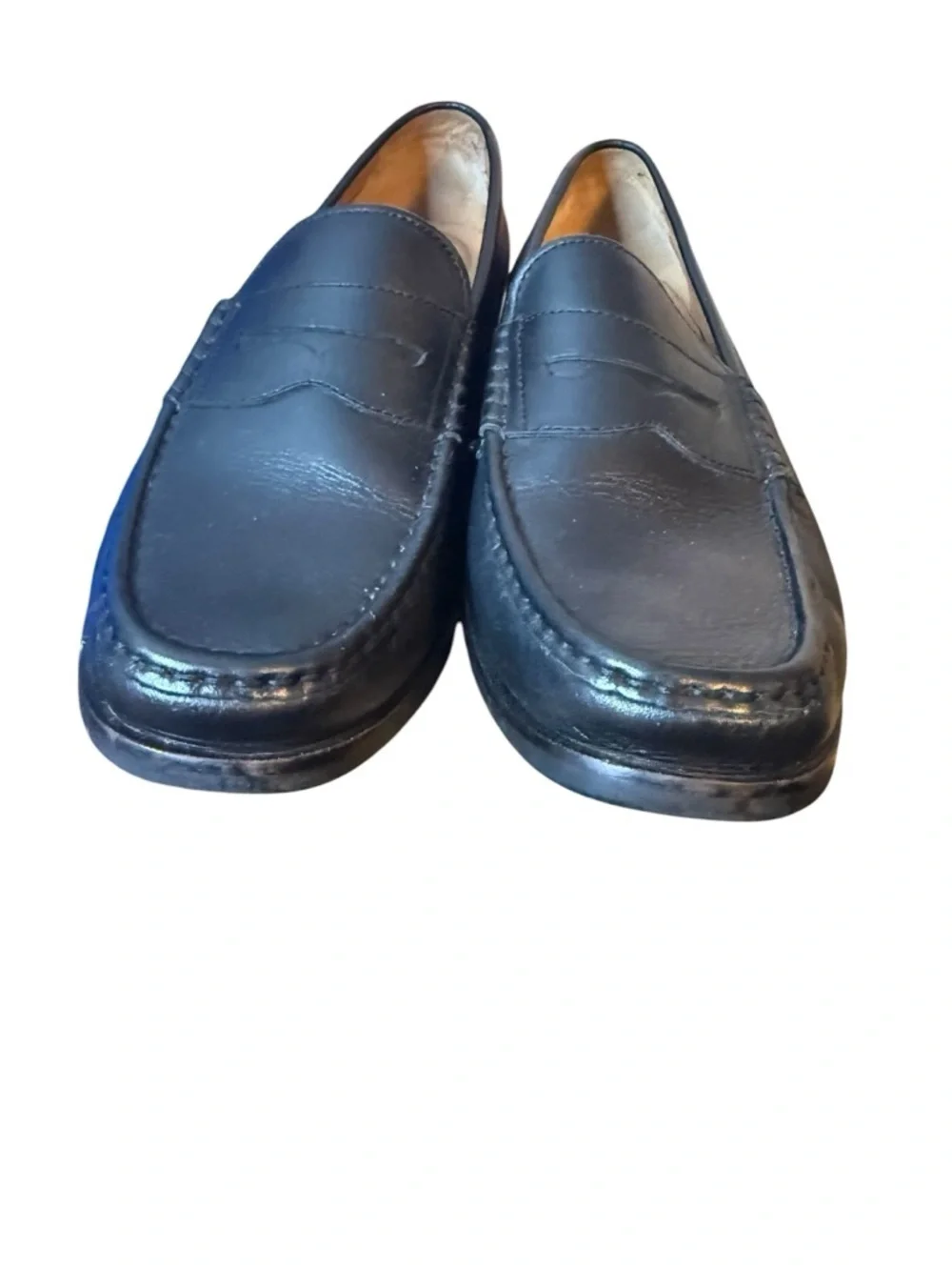Cole Haan Men’s Black Leather Pinch Penny Loafers